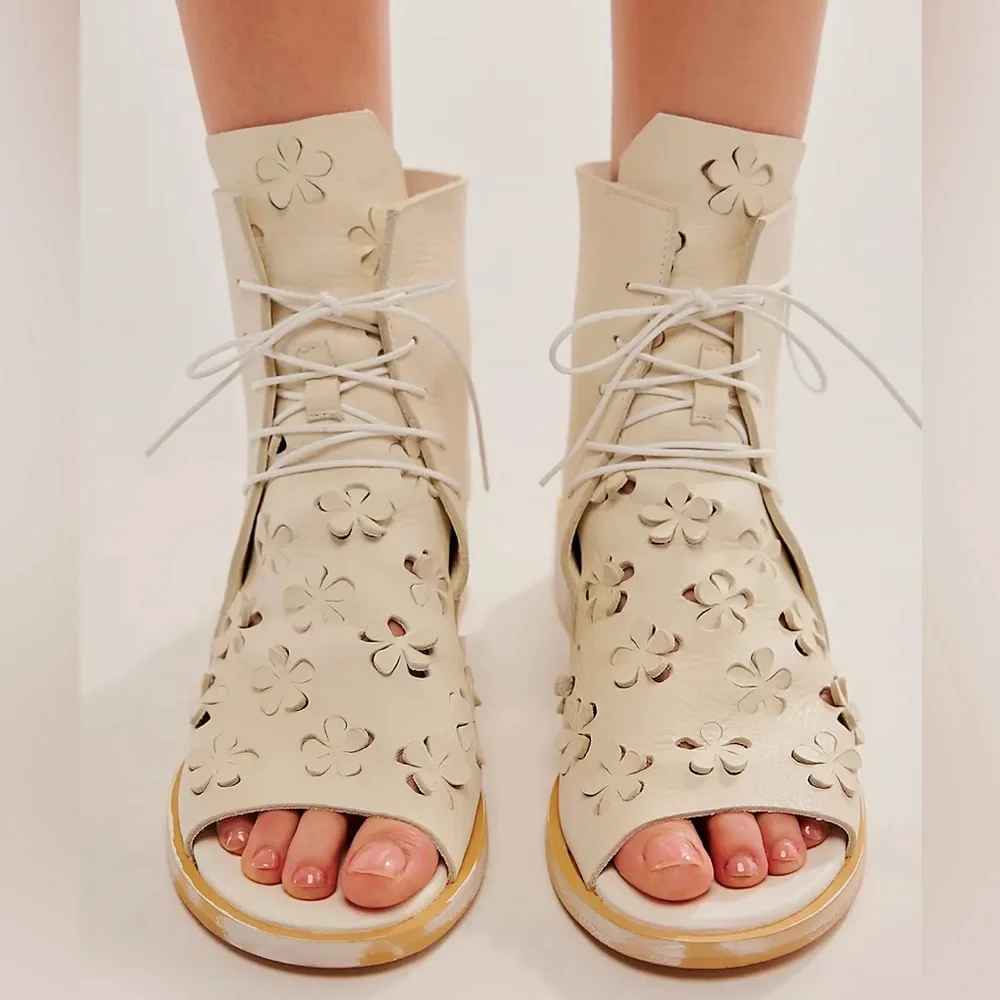 FREE PEOPLE + MOMA Secret Garden Shoe Boots - Picture 2 of 4